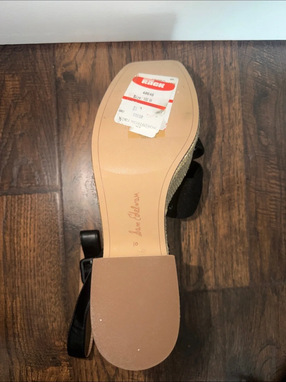 Sam Edelman Black Knotted Espadrille Platform Sandals - Women NWOT